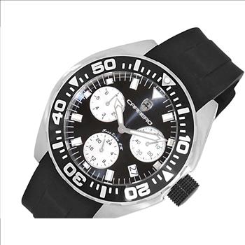 LeChateau, Men's Swiss Multi-Functiom Ronda X30 Movement, Black Dial -Bezel, Silicon Band, C1BK8824-BK - MSRP: $2,340.00