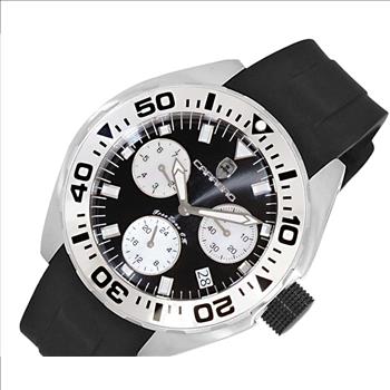 LeChateau, Men's Swiss Multi-Functiom Ronda X30 Movement, Black Dial -Bezel, Silicon Band, C1S8824-BK - MSRP: $2,340.00