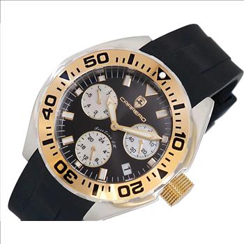 LeChateau, Men's Swiss Multi-Functiom Ronda X30 Movement, Black Dial - Gold Bezel, Silicon Band,  C1G8824-BK - MSRP: $2,340.00