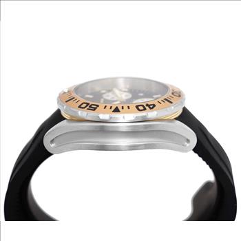 LeChateau, Men's Swiss Multi-Functiom Ronda X30 Movement, Black Dial - Gold Bezel, Silicon Band,  C1G8824-BK - MSRP: $2,340.00