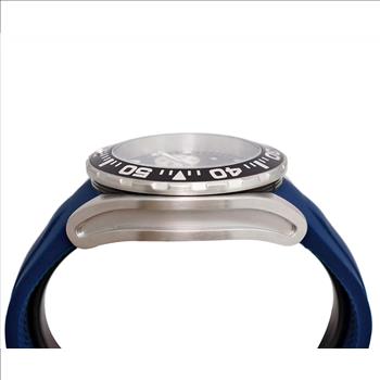 LeChateau, Men's Swiss Multi-Functiom Ronda X30 Movement, Blue Dial - Black Bezel, Silicon Band,  C1BK8824-BU - MSRP: $2,340.00