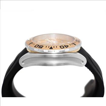 LeChateau, Men's Swiss Multi-Functiom Ronda X30 Movement, Gold Dial - Gold Bezel, Silicon Band,  C1G8824-GO - MSRP: $2,340.00