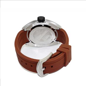 LeChateau, Men's Swiss Multi-Functiom Ronda X30 Movement, Green Dial -Bezel, Silicon Band, C1S8824-GN_BN - MSRP: $2,340.00