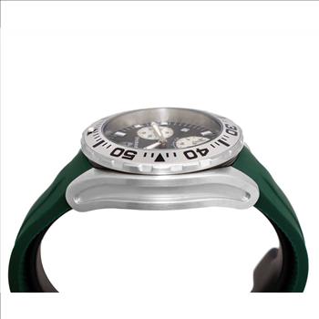 LeChateau, Men's Swiss Multi-Functiom Ronda X30 Movement, Green Dial -Bezel, Silicon Band, C1SK8824-GN - MSRP: $2,340.00