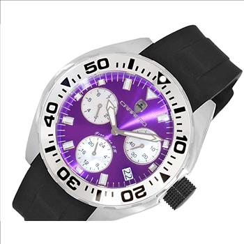 LeChateau, Men's Swiss Multi-Functiom Ronda X30 Movement, Purple Dial -Bezel, Silicon Band, C1SK8824-PU - MSRP: $2,340.00