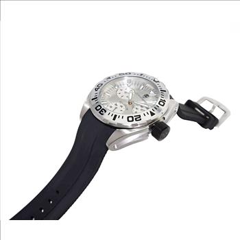 LeChateau, Men's Swiss Multi-Functiom Ronda X30 Movement, White Dial -Bezel, Silicon Band, C1SK8824-WT - MSRP: $2,340.00