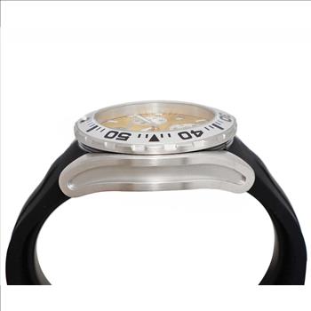 LeChateau, Men's Swiss Multi-Functiom Ronda X30 Movement, Yellow Dial -Bezel, Silicon Band, C1SK8824-YL - MSRP: $2,340.00