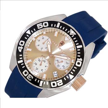 LeChateau, Men's Swiss Multi-Functiom Ronda X30 Mov't, Brown Dial , Silicon Band,Rosetone  C1R8824-BN_BU - MSRP: $2,340.00