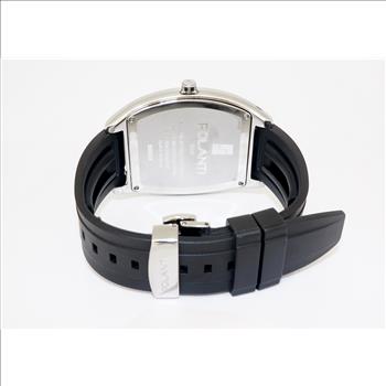 Lechateau,  Men's Swiss Quartz Date Black Dial, Silcon Band 1Z-101G-SS , Retail at (MSRP: $895.00)