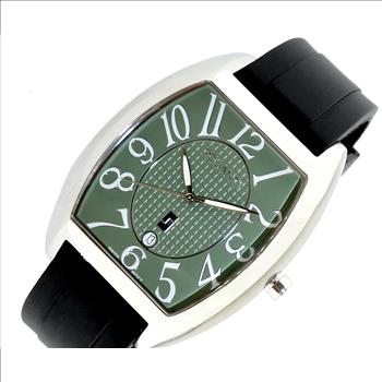 Lechateau,  Men's Swiss Quartz Date Black Dial, Silcon Band 1Z-101G-SS , Retail at (MSRP: $895.00)