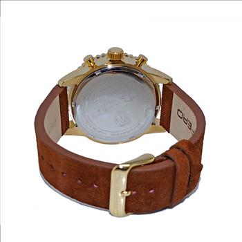 LeChateau - Men's SWISS RHONDA Z-60 Chronograph Men's, Blue  Date Dial-Goldtone , C1G4343BU_LBN  Retail at (MSRP: $2,124.00)