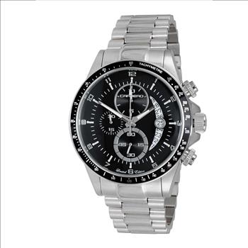 Lechateau Mens, Swiss-Ronda Chronograph Mov't, Black - Date Dial,Black bezel, MSRP: $2,468.00