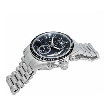 Lechateau Mens, Swiss-Ronda Chronograph Mov't, Black - Date Dial,Black bezel, MSRP: $2,468.00