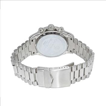 Lechateau Mens, Swiss-Ronda Chronograph Mov't, Light Blue - Date Dial,Black bezel, MSRP: $2,468.00