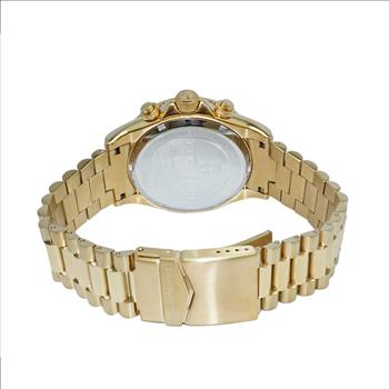 Lechateau Mens, Swiss-Ronda Chronograph Mov't, Light Grey - Date Dial,Gold tone, MSRP: $2,468.00