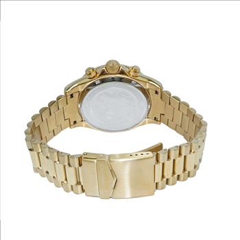 Lechateau Mens, Swiss-Ronda Chronograph Mov't, Maroon - Date Dial,Gold tone, MSRP: $2,468.00