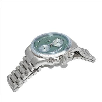 Lechateau Mens, Swiss-Ronda Chronograph Mov't, Teal Green  -Date Dial, MSRP: $2,468.00