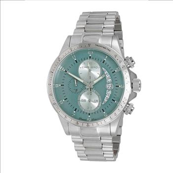 Lechateau Mens, Swiss-Ronda Chronograph Mov't, Teal Green  -Date Dial, MSRP: $2,468.00