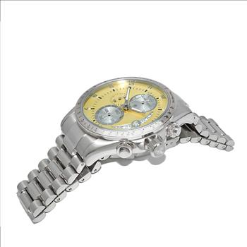 Lechateau Mens, Swiss-Ronda Chronograph Mov't, Yellow -Date Dial, MSRP: $2,468.00