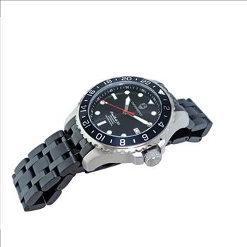 LeChateau, Men's TIME BOLD- X1 COLLECTION, NH35 AUTOMATIC MOVEMENT, 10 ATM, BLACK,  C1S737BK-BK_IPB - MSRP:  $2,340.00
