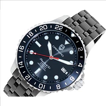 LeChateau, Men's TIME BOLD- X1 COLLECTION, NH35 AUTOMATIC MOVEMENT, 10 ATM, BLACK,  C1S737BK-BK_IPB - MSRP:  $2,340.00