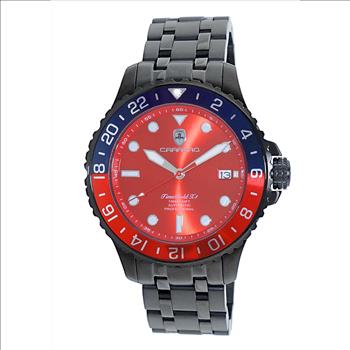 LeChateau, Men's TIME BOLD- X1 COLLECTION, NH35 AUTOMATIC MOVEMENT, 10 ATM, IPB - RED/BLUE, MSRP:  $2,340.00