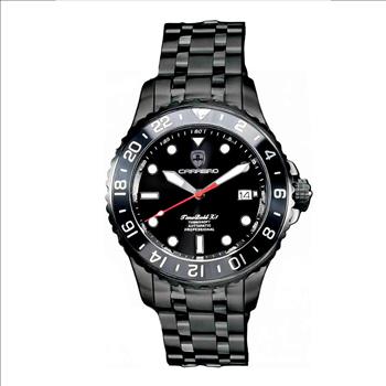 LeChateau, Men's TIME BOLD- X1 COLLECTION, NH35 AUTOMATIC MOVEMENT, 10 ATM, IP-BLACK - BLACK, MSRP:  $2,340.00