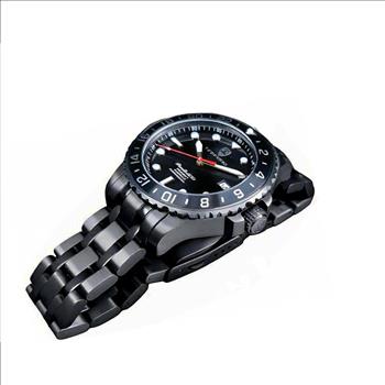 LeChateau, Men's TIME BOLD- X1 COLLECTION, NH35 AUTOMATIC MOVEMENT, 10 ATM, IP-BLACK - BLACK, MSRP:  $2,340.00