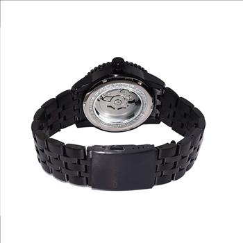 LeChateau, Men's TIME BOLD- X1 COLLECTION, NH35 AUTOMATIC MOVEMENT, 10 ATM, IP-BLACK - BLACK, MSRP:  $2,340.00