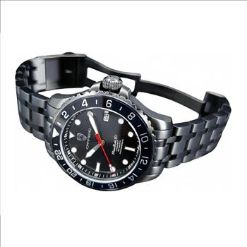 LeChateau, Men's TIME BOLD- X1 COLLECTION, NH35 AUTOMATIC MOVEMENT, 10 ATM, IP-BLACK - BLACK, MSRP:  $2,340.00