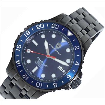 LeChateau, Men's TIME BOLD- X1 COLLECTION, NH35 AUTOMATIC MOVEMENT, 10 ATM, IP-BLACK - BLUE, MSRP:  $2,340.00