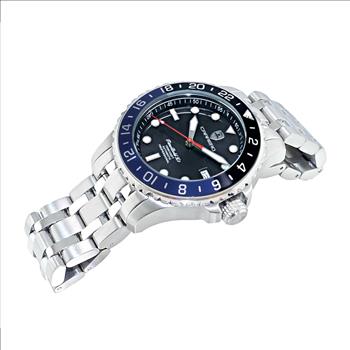 LeChateau, Men's TIME BOLD- X1,  NH35 AUTOMATIC MOVEMENT, 10 ATM, BLACK/BLUE, C1S737BK-BU - MSRP:  $2,340.00