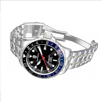 LeChateau, Men's TIME BOLD- X1,  NH35 AUTOMATIC MOVEMENT, 10 ATM, BLACK/BLUE, C1S737BK-BU - MSRP:  $2,340.00