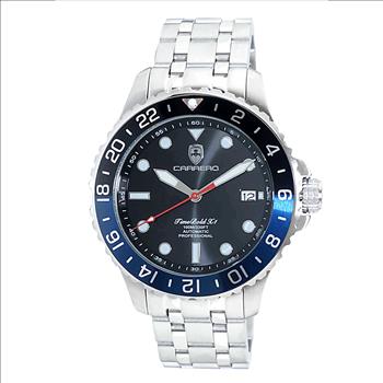 LeChateau, Men's TIME BOLD- X1,  NH35 AUTOMATIC MOVEMENT, 10 ATM, BLACK/BLUE, C1S737BK-BU - MSRP:  $2,340.00