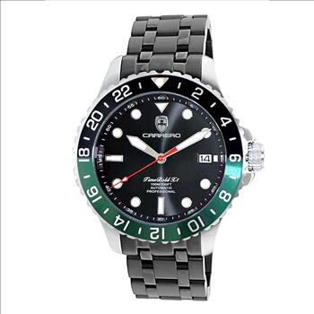LeChateau, Men's TIME BOLD- X1,  NH35 AUTOMATIC MOVEMENT, 10 ATM, BLACK/GREEN,  C1S737BK-GN_IPB - MSRP:  $2,340.00