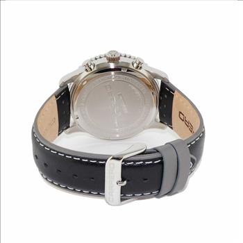 Lechateau, Men's VR32 Chronograph Movement, Maroon MOP Dial, Leather Strap, C1S7023-MR - Retail at (MSRP: $2,148.00)