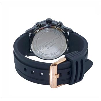 Lechateau, Men's VR32 Movement Chronograph Movement, Brown MOP Dial, IP-Black Tone, C1B7023-MR_LBK - Retail at (MSRP: $2,148.00)