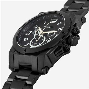 Lechateau  - Polanti G-4 -Swiss Chronograp, Black-IP -Black Stainless Steel, Black Dial, PLZ-2800BK Retail at (MSRP: $1,995.00)