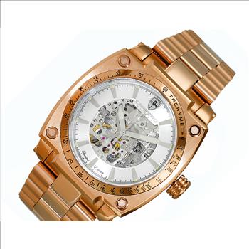 LeChateau - Skeleton Dial Automatic Watch, with Exhibition Back, LC1R777SV - Retail at (MSRP: $ 2,244.00)