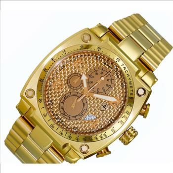 LeChateau - Swiss Chronograph Carbon Fiber Date Dial, with Function Pushers, C1R555G-CF, RETAIL AT (MSRP: $2,004)