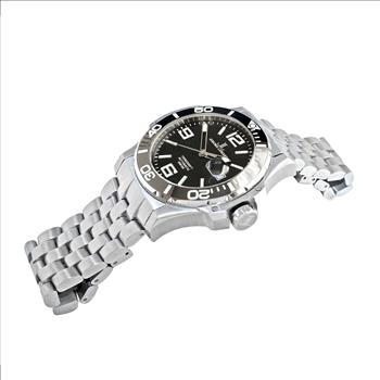 Lechateau,  Swiss Made Automatic Movement - 24 Jewel, Black Dial Exhibition Back, JL6229 - (MSRP: $1,295.00)