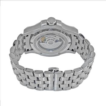 Lechateau,  Swiss Made Automatic Movement - 24 Jewel, Black Dial Exhibition Back, JL6229 - (MSRP: $1,295.00)