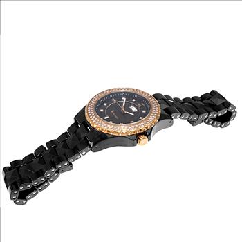 LeChateau, SWISS MOVEMENT, High Tect Ceramic case and band, MOP Dial, P7895KR Retail At (MSRP: $995.00)