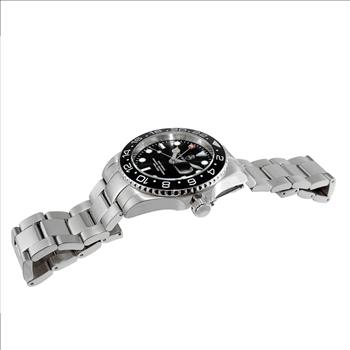 Lechateau SWISS Quarts, Black Date- Dial, with Magnifying glass, C1S10BK-BKBK Retail at (MSRP: $1,908.00)