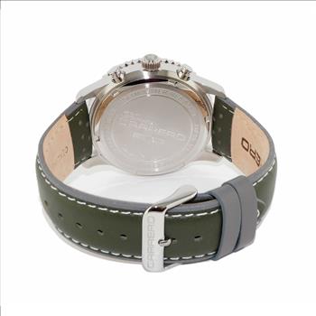 Lechateau - VR32 Movement Chronograph Mov't, Brown MOP Dial, Genuine Leather Band, C1S7023-BN - Retail at (MSRP: $2,148.00)