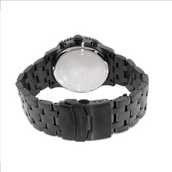 Lechateau - VR32 Mov't Chronograph Mov't, Black-MOP Dial, Black-IP Stainless Steel case and band  (MSRP: $2,220.00)