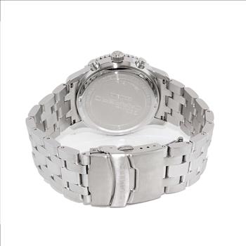 Lechateau - VR32 Mov't Chronograph Mov't, Maroon MOP Dial,  Stainless Steel case and band  (MSRP: $2,220.00)