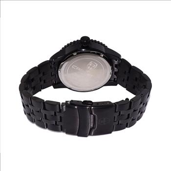 Lechateau Watches Autoamtic-21 JEWELS Movement with Exhibition back, IP-Black Brown Dial, C1B4345BR Retail at (MSRP: $2,220.00)