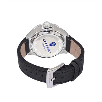 Lechateau Watches - Automatic -24  Jewels NH35, Textured Red Date dial, Black bezel, Black Strap - Retail at (MSRP: 2,268.00)