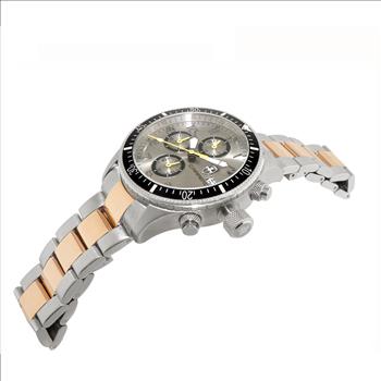 Lechateau Watches - Chronograph Epson VR33 Muscle Mov't, Stainless Steel Case and Band (2-tone Rose), (MSRP:$1,475.00)